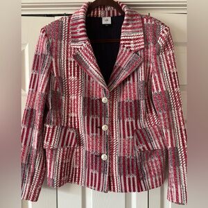 CAbi patchwork nautical blazer